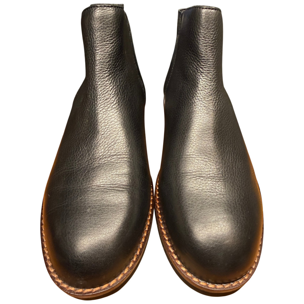 SOFTWALK Wesley Women 7.5M Black Leather Suede Ankle Boots Inside Asymmetric Zip - Picture 7 of 13